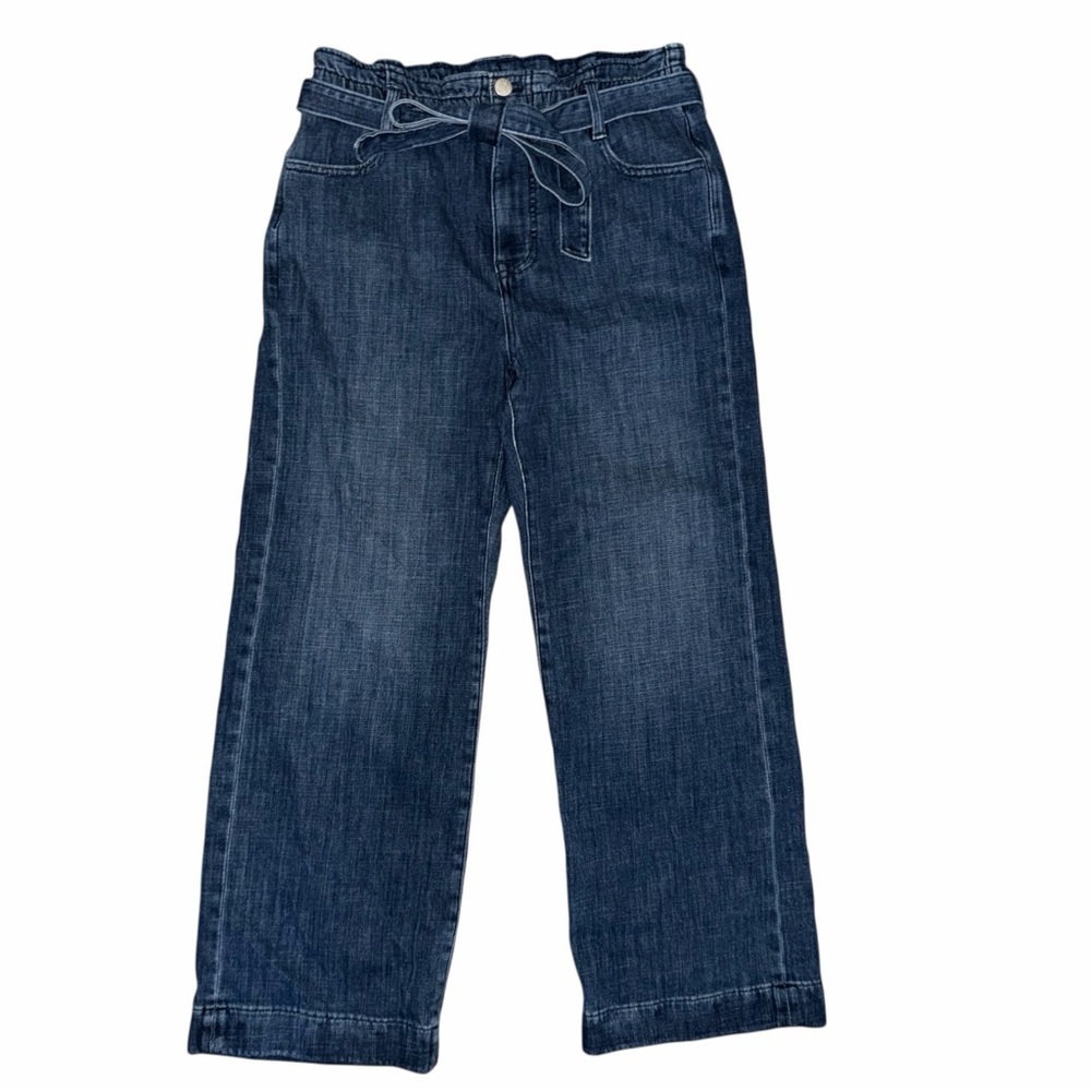 J. Crew Belted Wide Leg Cropped Jeans Size 27